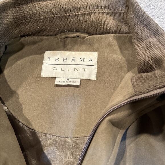 Tehama Clint Men's M Brown Faux Suede Vest Zip Front Western Golf Core Outdoor - Picture 2 of 7